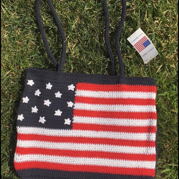 Handbags - NWT American flag bag